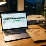 Vergleichstabelle mit Baseball-Auszahlungsquoten verschiedener Wettanbieter auf einem Laptop-Bildschirm